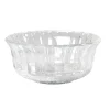 Coupelle transparente en verre ciselé