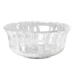 Coupelle transparente en verre ciselé