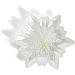 Coupelle verre flocon blanc irisé < Gifi Clearance