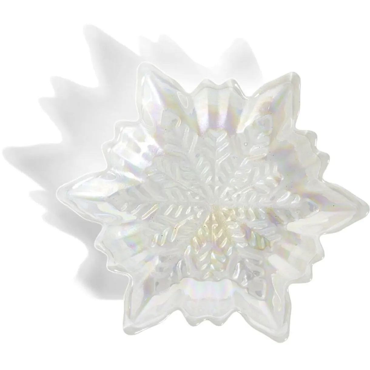 Coupelle verre flocon blanc irisé < Gifi Clearance