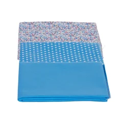 Coupon de tissu 46x55 cm en coton bleu