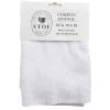 Coupon tissu coton éponge 50x70cm blanc