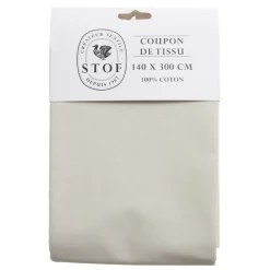 Coupon tissu coton 140x300cm beige < Gifi Discount