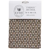 Coupon tissu imprimé Eugène 70x100cm coton bleu, noir et marron < Gifi Online