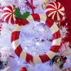 Couronne de Noël Disney façon Mickey rayure rouge et blanc Ø22cm < Gifi Outlet