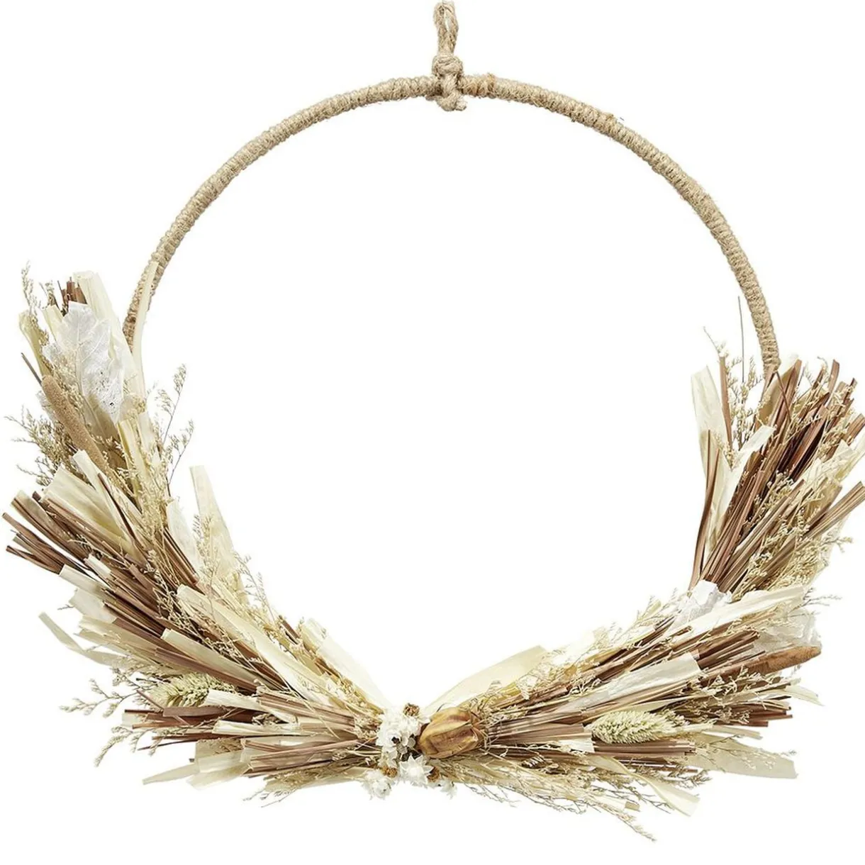 Couronne fleurs séchées Ø32cm < Gifi New