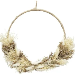 Couronne fleurs séchées et graminées Ø32cm < Gifi Clearance