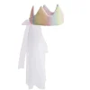 Couronne rose avec voile pour déguisement fille L47,5cm