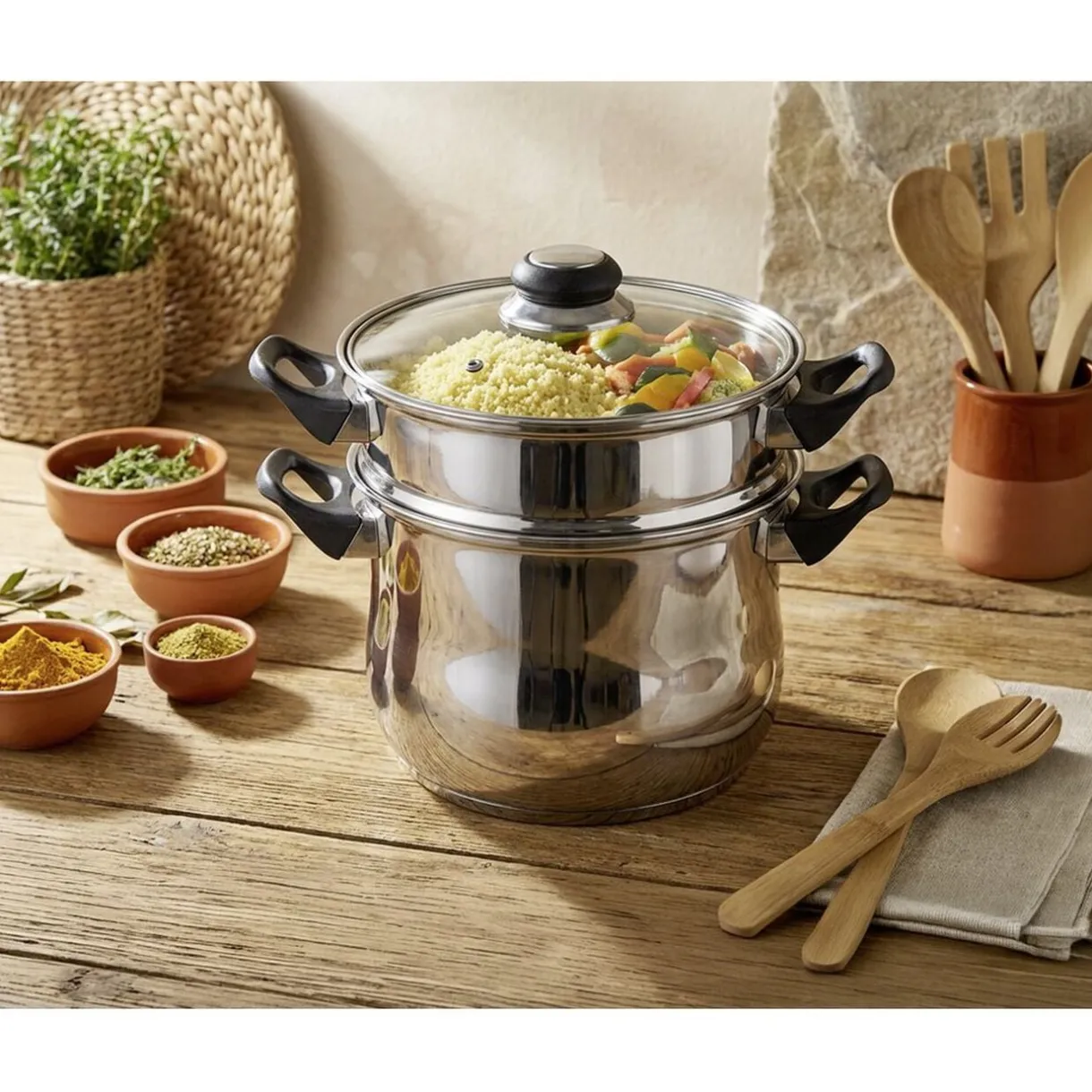 Couscoussier inox 6L tous feux Ø20cm < Gifi Sale