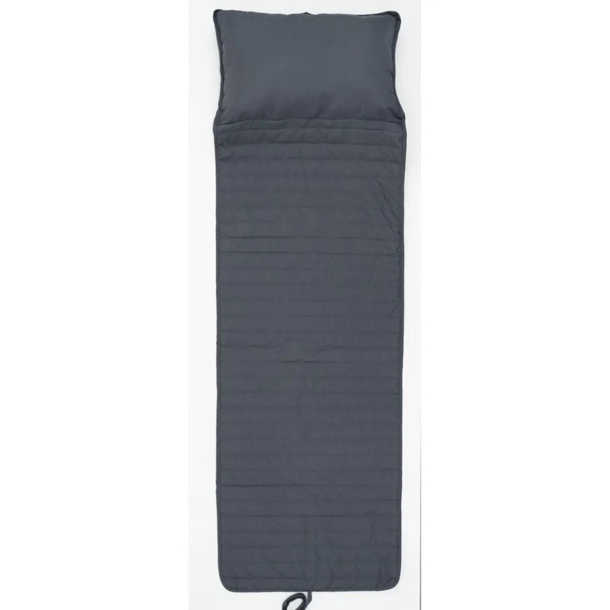 Coussin bain de soleil transat avec têtière intégrée gris anthracite 60x180cm < Gifi Clearance