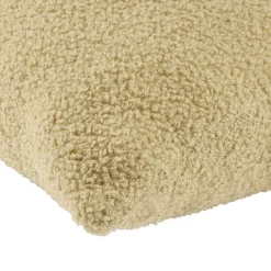 Coussin carré bouclette beige 45x45cm < Gifi New