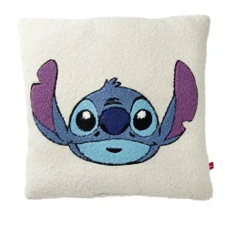 Coussin carré Disney bouclette motif personnage brodé 40x40cm (2 modèles) < Gifi Outlet