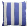 Coussin carré déperlant bayadère bleu et blanc 40x40cm < Gifi Outlet