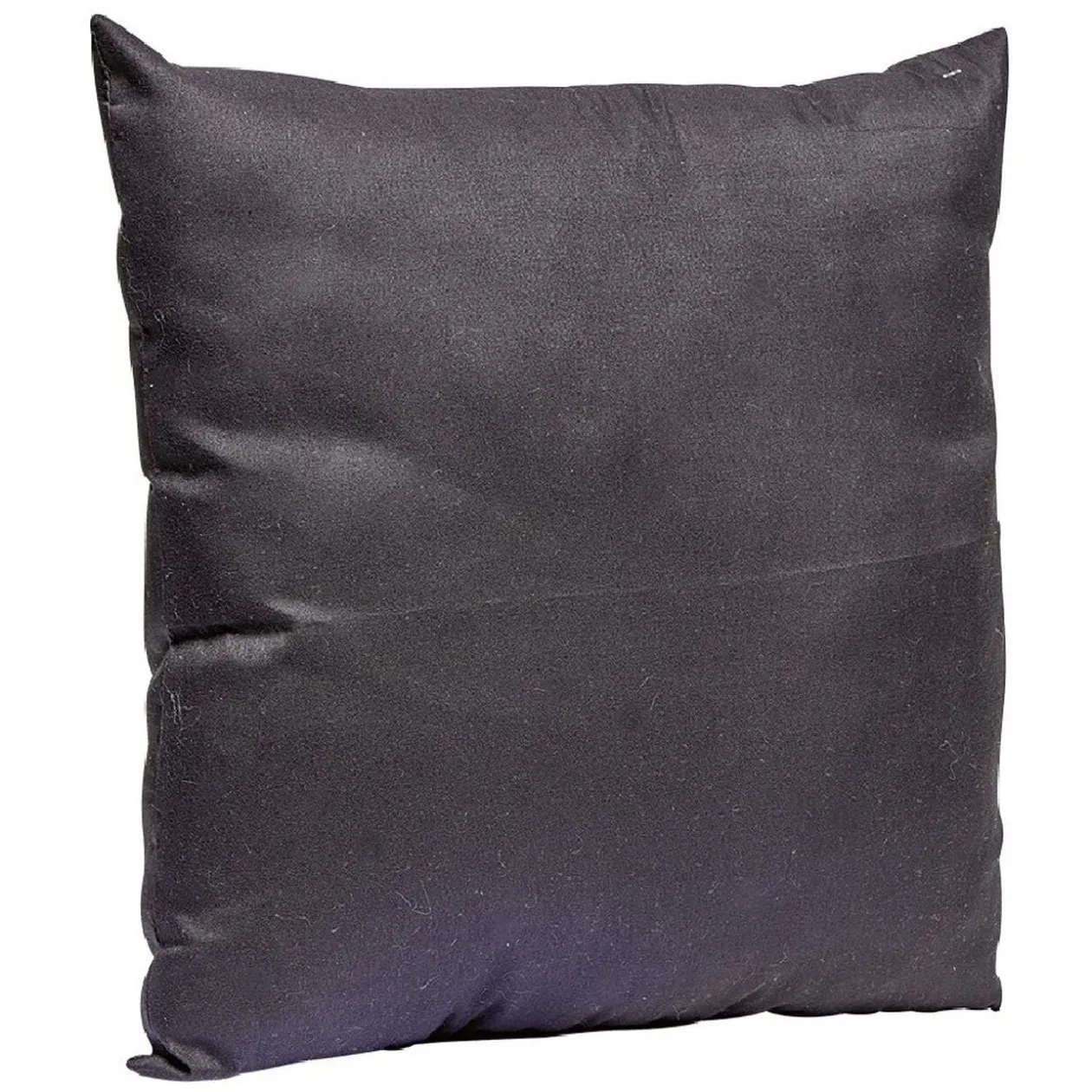 Coussin carré en polyester noir
