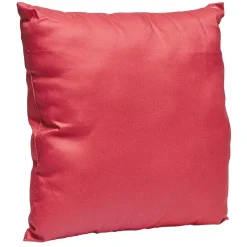 Coussin carré en polyester rouge < Gifi New
