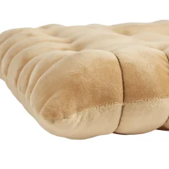 Coussin carré forme biscuit au beurre marron 40x40cm < Gifi