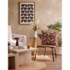 Coussin carré Indie imprimé contour à volants 45x45cm (2 modèles) < Gifi Sale