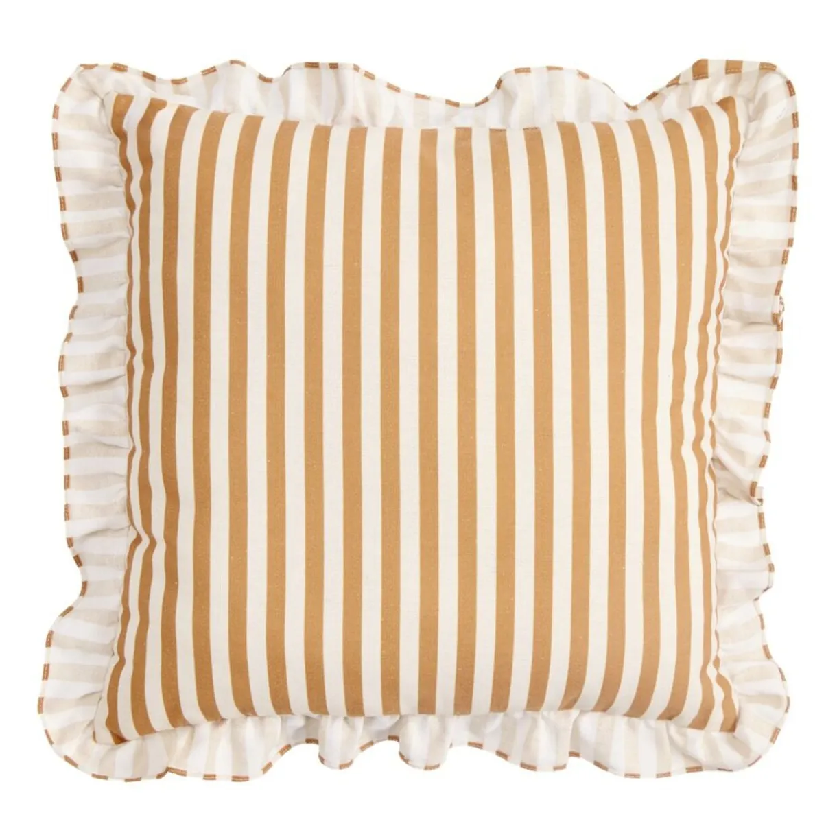 Coussin carré Indie imprimé contour à volants 45x45cm (2 modèles) < Gifi Sale