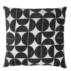 Coussin carré motif effet velours biface 40x40cm (2 modèles)