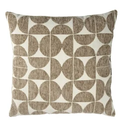 Coussin carré motif effet velours biface 40x40cm (2 modèles)