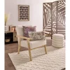 Coussin carré motif végétal Indie effet toile de jute 45x45cm (2 modèles) < Gifi New