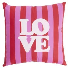 Coussin carré thème amour rouge et rose 40x40cm (3 modèles) < Gifi Hot