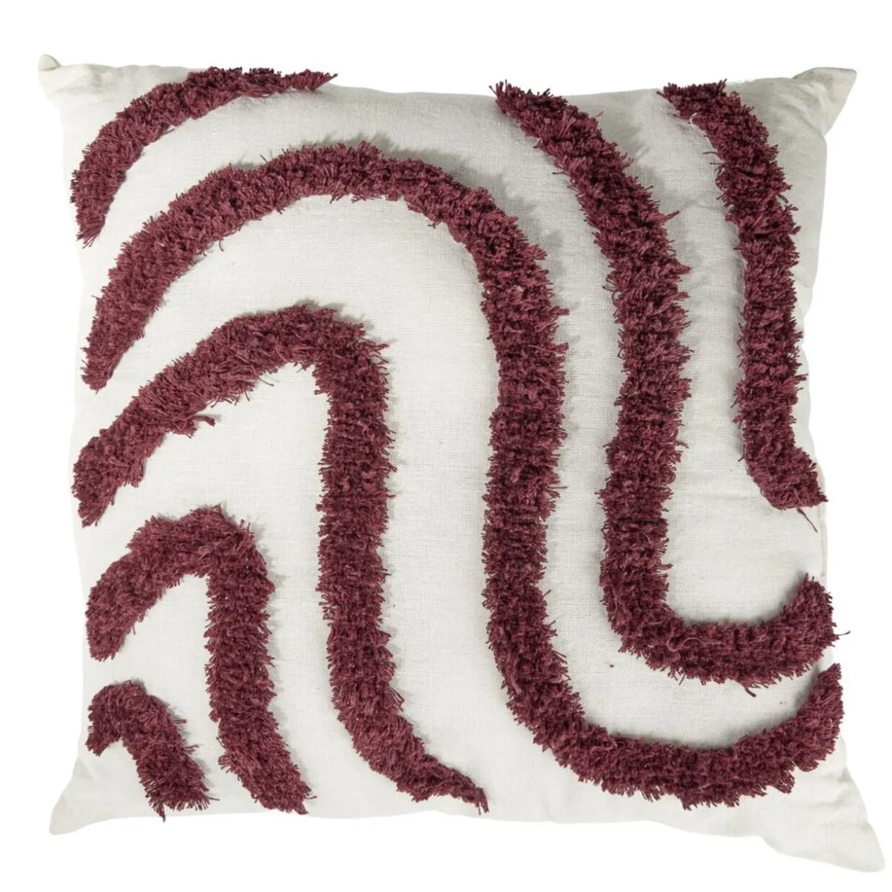 Coussin carré tufté relief coloré 45x45cm (4 modèles)