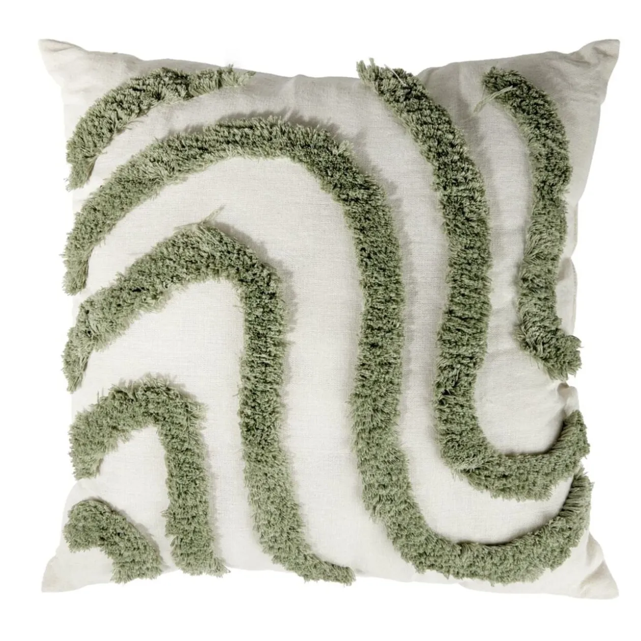 Coussin carré tufté relief coloré 45x45cm (4 modèles)
