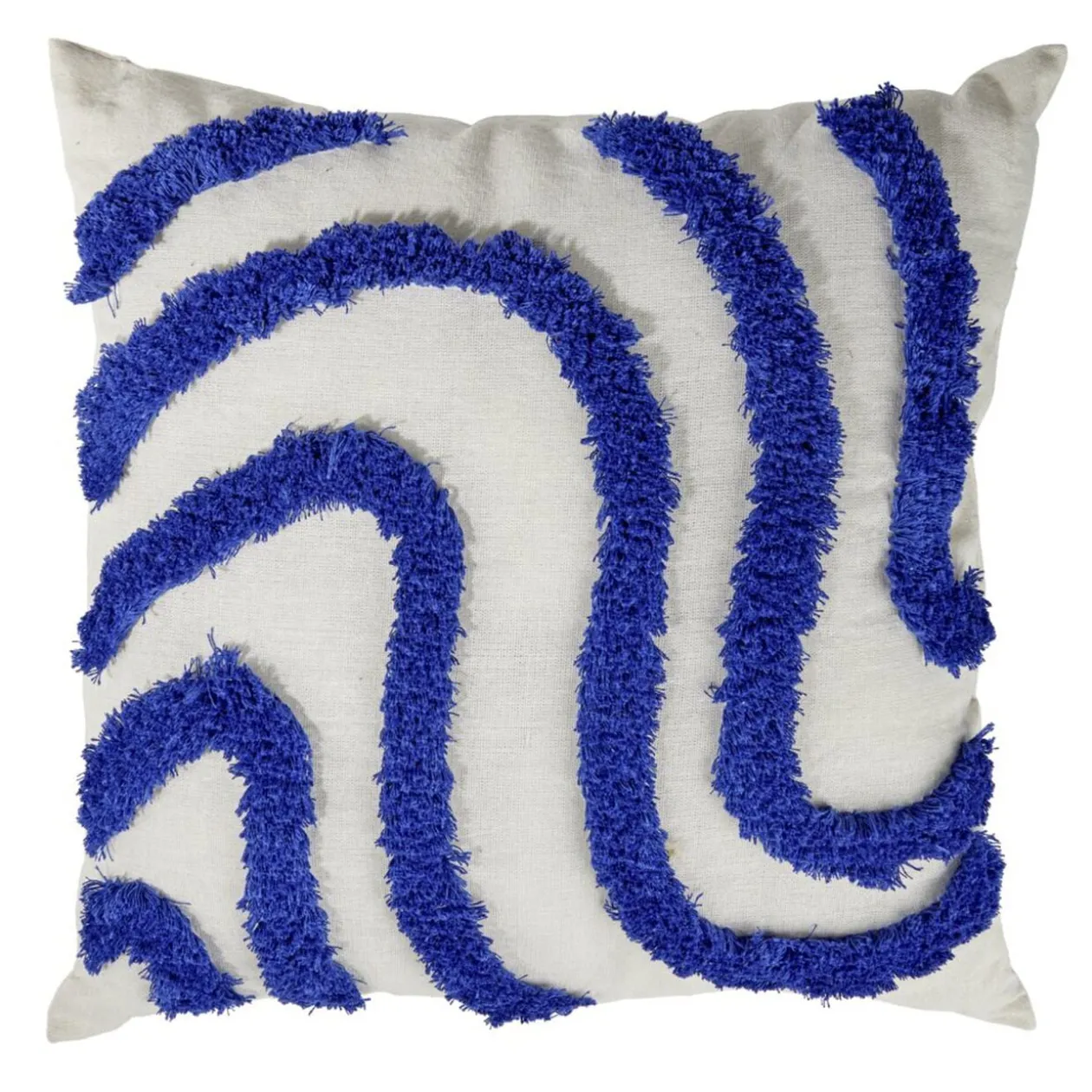 Coussin carré tufté relief coloré 45x45cm (4 modèles)