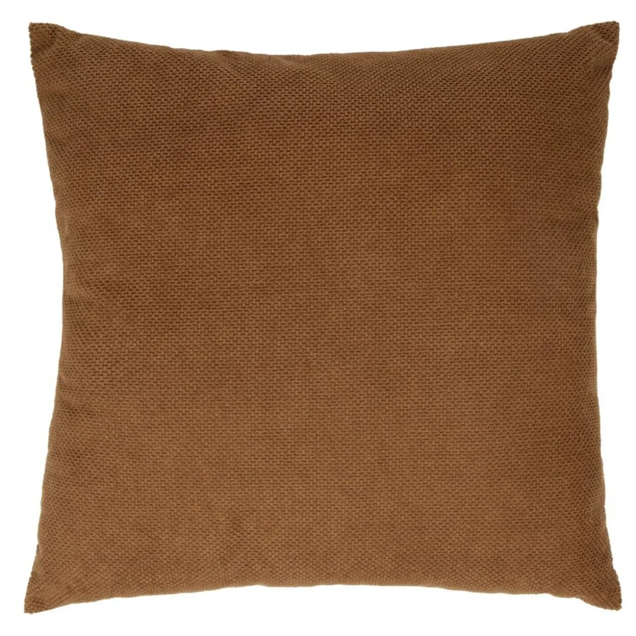 Coussin carré velours biface 45x45cm (2 modèles gris ou marron)
