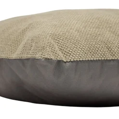 Coussin carré velours biface 45x45cm (2 modèles gris ou marron)