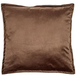 Coussin carré velours contour à volant 60x60cm (3 modèles) < Gifi Discount