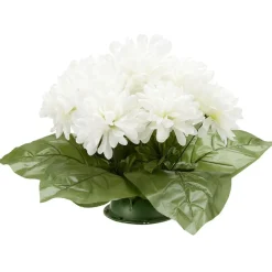 Coussin chrysanthème artificiel 15 têtes blanc < Gifi Clearance
