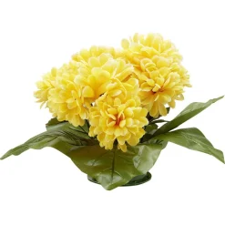 Coussin chrysanthème artificiel 15 têtes jaune < Gifi Outlet