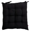 Coussin de chaise 40x40cm à nouettes noir