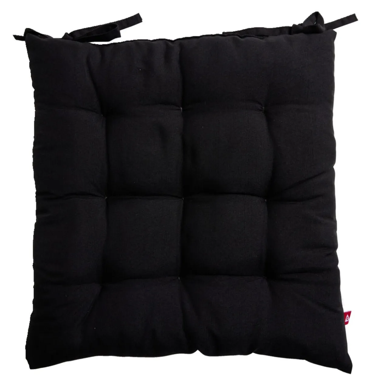Coussin de chaise 40x40cm à nouettes noir