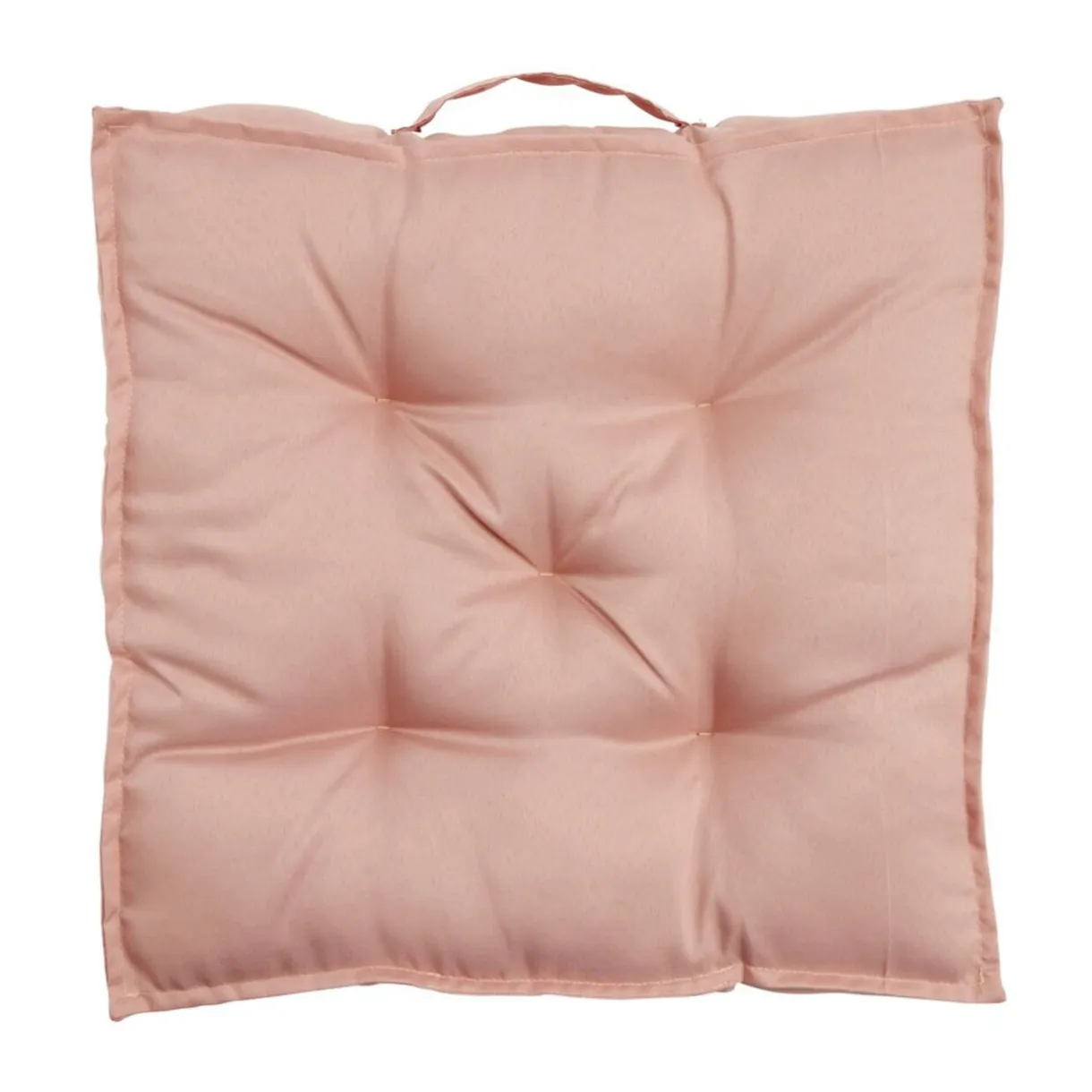 Coussin de sol assise carrée matelassée taupe 45x45cm < Gifi Discount
