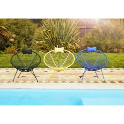 Coussin de tête pour fauteuil Urban uni noir 15x25cm < Gifi Outlet