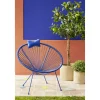 Coussin de tête pour fauteuil Urban uni bleu 15x25cm