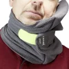 Coussin de voyage tour de cou polyester gris < Gifi Best
