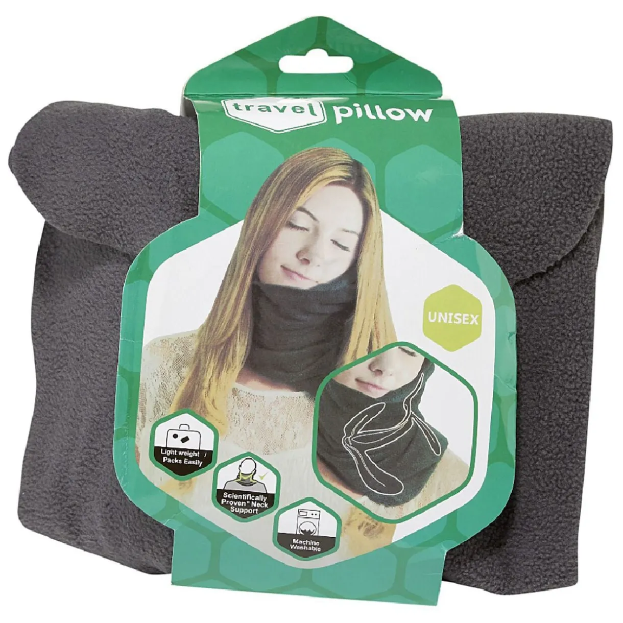 Coussin de voyage tour de cou polyester gris < Gifi Best