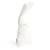 Coussin forme lapin aspect moutonné beige 25x47cm