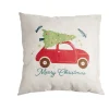 Coussin Noël effet lin Merry Christmas 40x40cm < Gifi Clearance