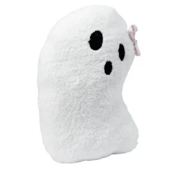 Coussin peluche Halloween fantôme mignon polyester blanc 36x23cm < Gifi