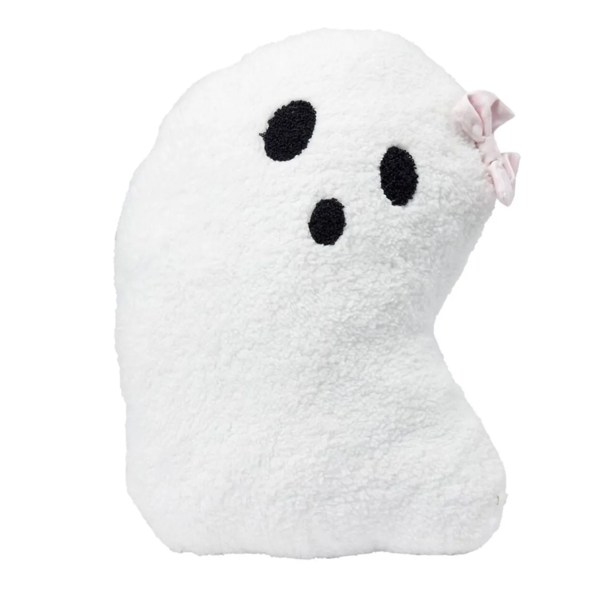 Coussin peluche Halloween fantôme mignon polyester blanc 36x23cm < Gifi