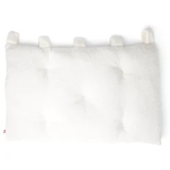 Coussin pour tête de lit en tissu bouclette blanc cassé 70x50 cm < Gifi New