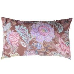 Coussin rectangulaire motif végétal Indie effet toile de jute 30x50cm (2 modèles) < Gifi Hot
