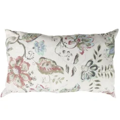 Coussin rectangulaire motif végétal Indie effet toile de jute 30x50cm (2 modèles) < Gifi Hot