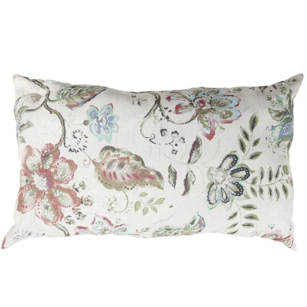 Coussin rectangulaire motif végétal Indie effet toile de jute 30x50cm (2 modèles) < Gifi Hot