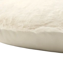 Coussin rond bouclette motifs végétal et champignons Ø40cm